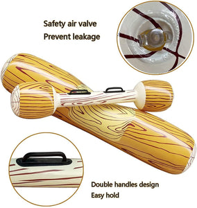 Wood Grain Floating Rafts-Two floating rafts, two sticks - Saadstore