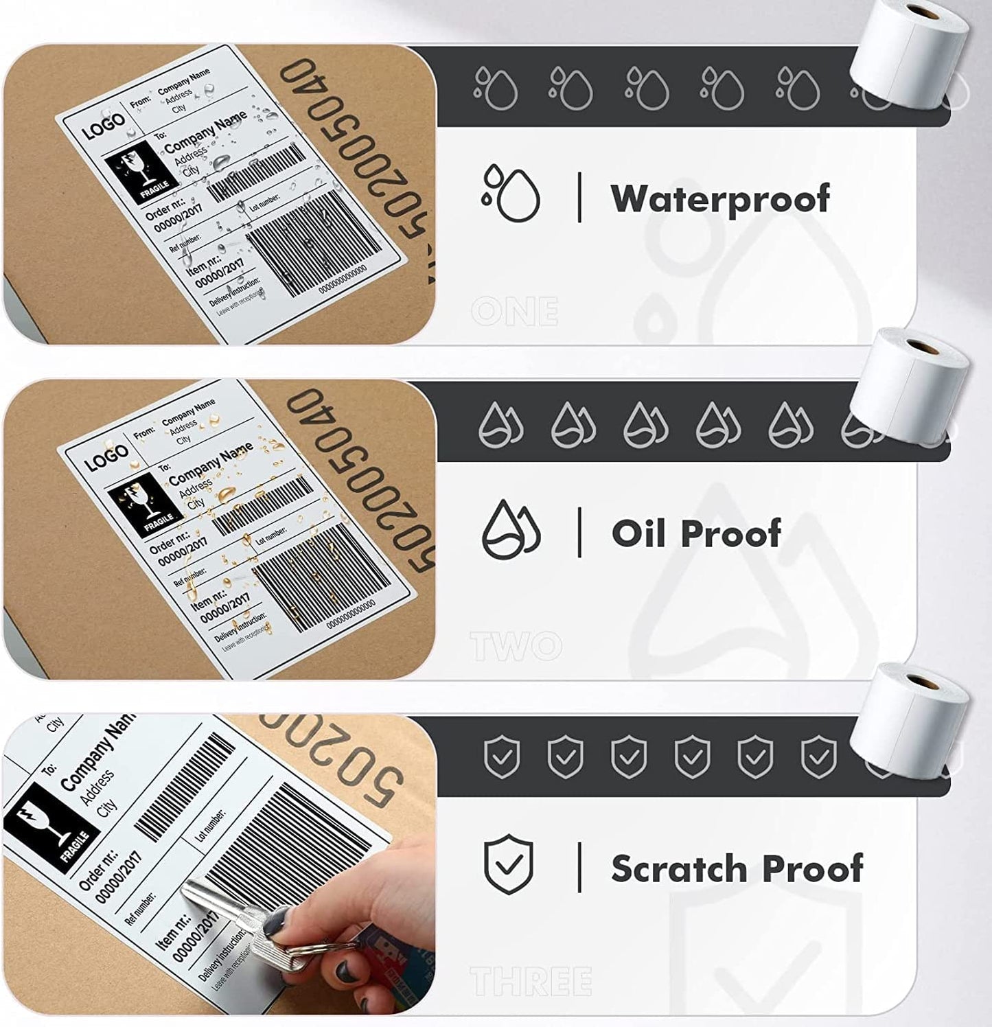Barcode Label Thermal Stickers