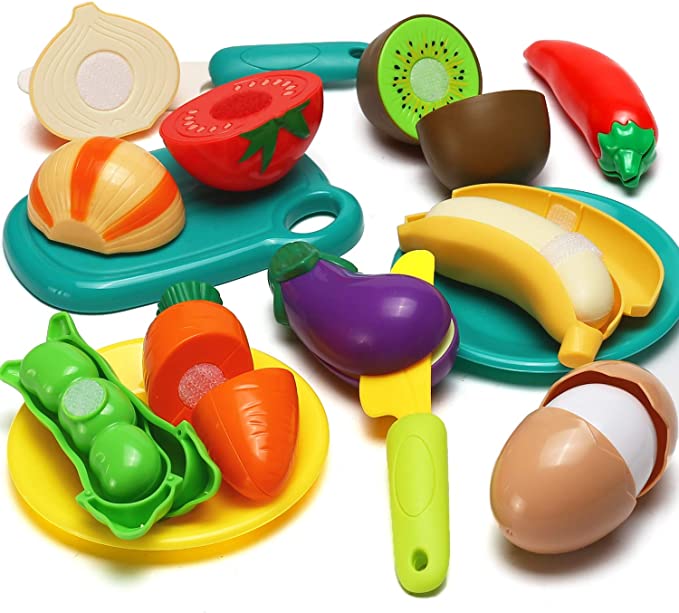Cutting Play Food Toy for Kids Kitchen