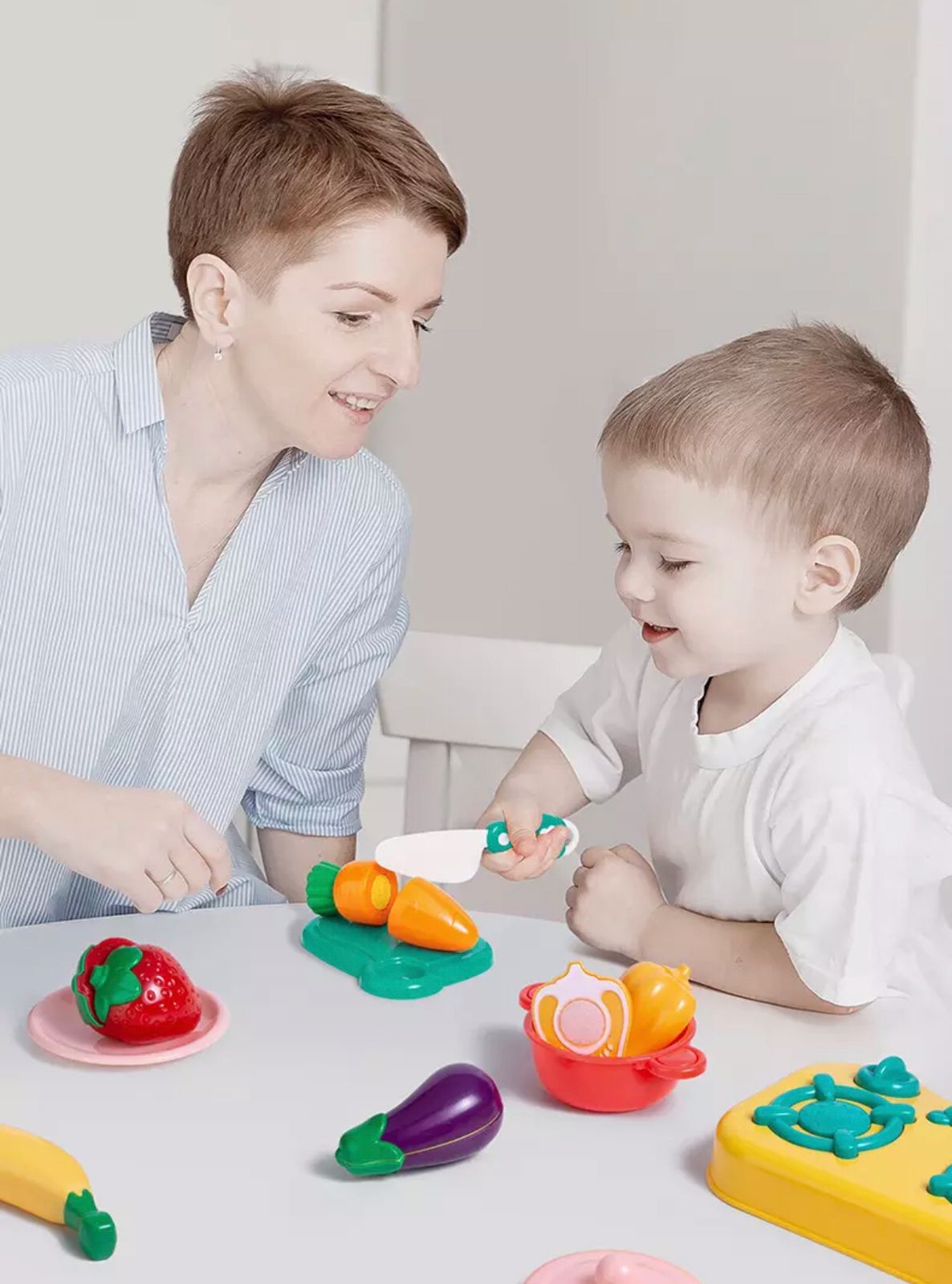 Cutting Play Food Toy for Kids Kitchen