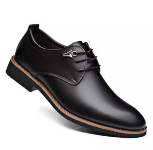 Lace Up Flats Casual Leather Business Dress Formal Shoes