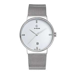 Men's Stainless Steel Mesh Belt Watch