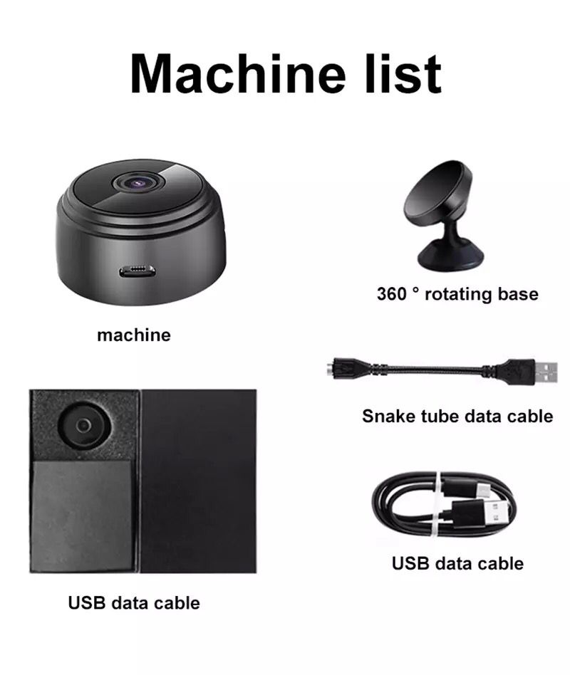 Mini Wireless Hidden Spy Camera 1080P/720P A9 IP in UAE