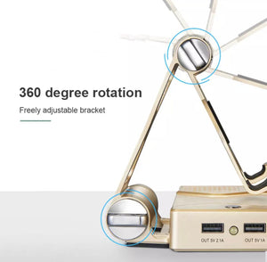 Power bank with mobile holder