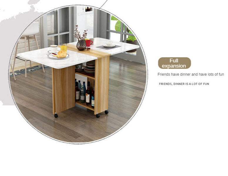 Multifunctional Movable Folding Dining Table