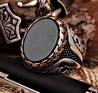 Ancient Pattern Vintage Metal Ring