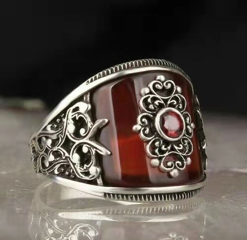 Ancient Pattern Vintage Metal Ring