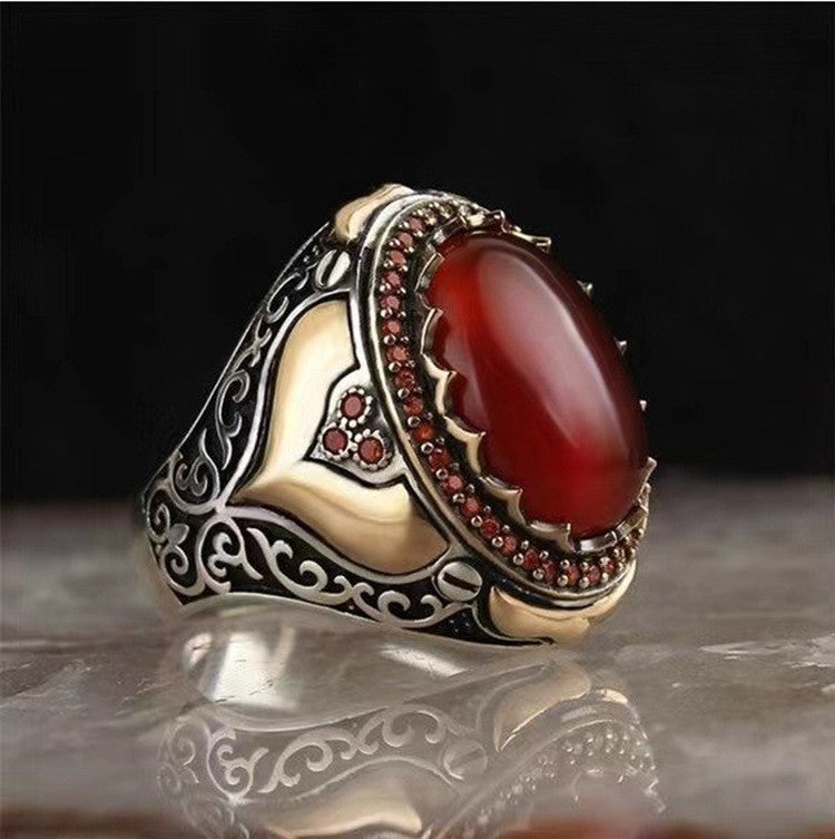Ancient Pattern Vintage Metal Ring