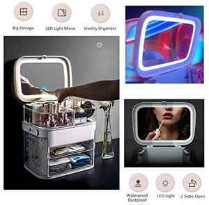 LED mirror & Cosmetic storage box