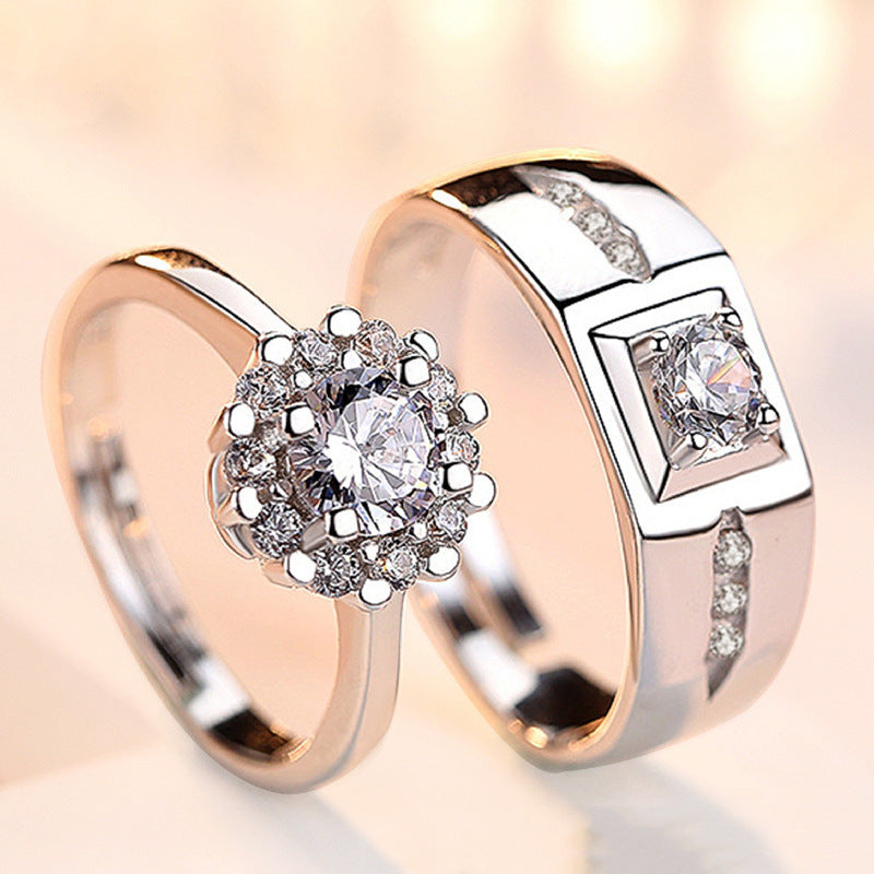 Couples Promise Engagement Rings for Him and Her