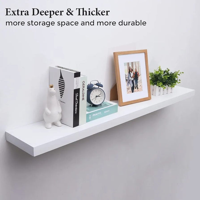 Wall Shelf Brown - Space-Saving Storage Without Stand