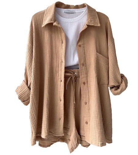 COTTON SUIT WOMEN WITH SHORTS
