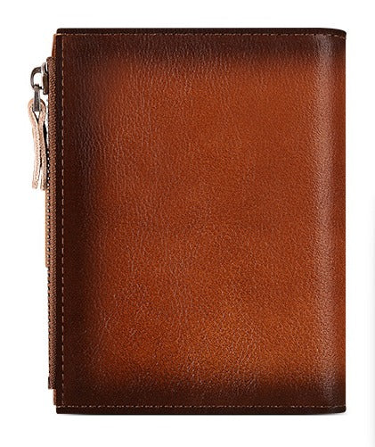 Men's Genuine Leather Wallet RFID Blocking Wallet