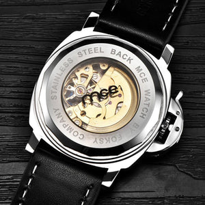 MCE Leather Band Automatic Watch