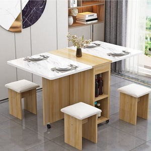 Multifunctional Movable Folding Dining Table