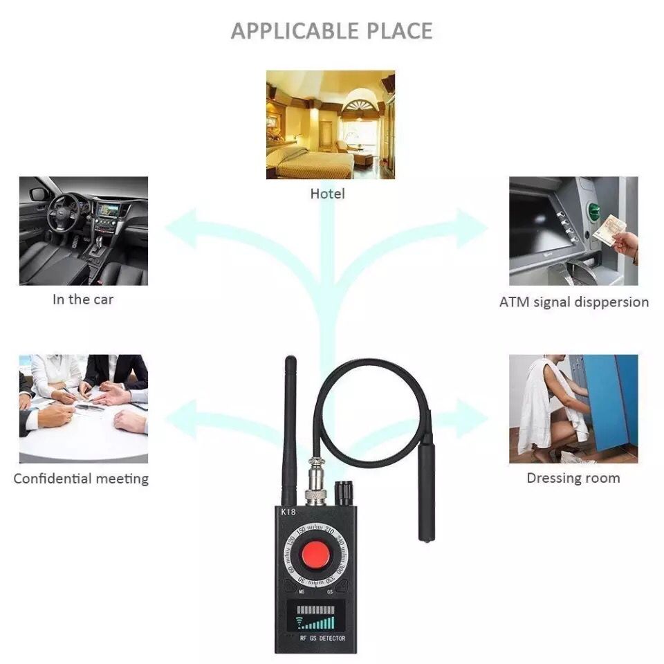 Anti-Spy Detector for Listening GPS Tracker Device with Vibration