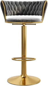 Luxury Pre-modern Simple Armrest Bar Chair